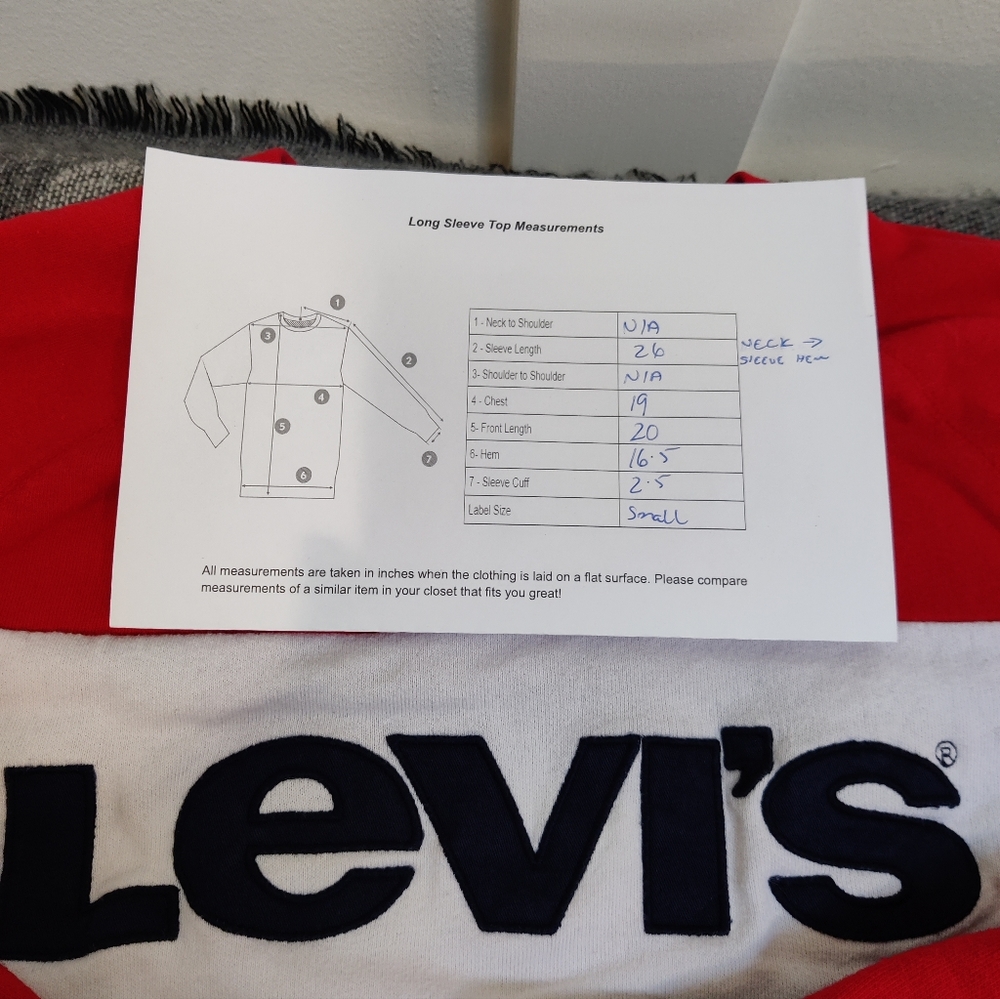Levis Color Block Sweatshirt - Small - Picture 10 of 11